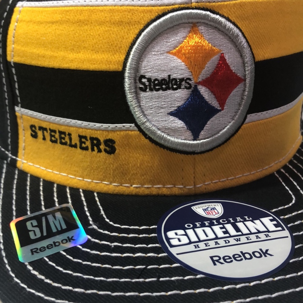 Pittsburgh Steelers NFL Reebok Player Sideline On Field Hat Cap Men’s S/M - Picture 2 of 5